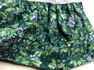 Rare Laura Ashley Bramble Berry King Bed Skirt Bedskirt Floral Vintage Euc