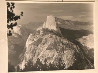 Vintage Black And White Photography Of Yosemite Valley Size 14 " X11 "