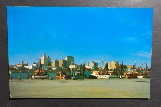 Vintage Postcard Skyline Of Corpus Christi Texas At T - Heads Unposted