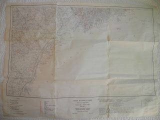 1957 Mineral Resources Of Maine Bangor Sheet Map 27 " X 23 " Geological Survey