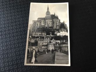 Vintage Postcard - Castle On A Hill Town Below - Place Unknown - L4