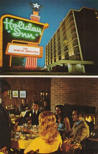 Se Hazel Park Mi 1950s - 60s The Holiday Inn Motel Travel And Tourism Roadside