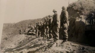 Korean War In Country Photo Soldiers All Peeing Together Military Boys