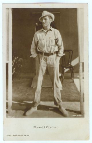 Movie Actor Ronald Colman Vintage Photo Postcard