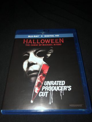 Halloween 6: The Curse Of Michael Myers (blu - Ray Disc,  2015) Oop,  Htf,  Rare