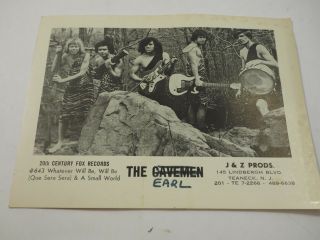 The Cavemen 20th Century Fox Records 1966 J&z Prods.  Agency Photo