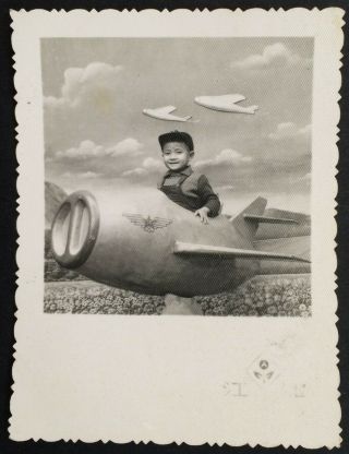 Studio Aircraft China Child Chinese Photo Orig.