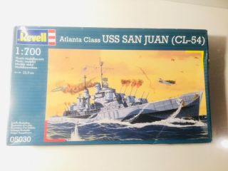 1/700 Rare Atlanta Class Uss San Juan (cl - 54) By Revell 05030