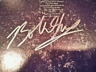 Bob Dylan Signed Rare Greatest Hits 1970 Lp W/ Milton Glaser Poster Stunning