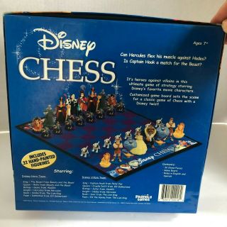 Disney Heroes And Villains Rare Collector’s Edition Complete Chess Set