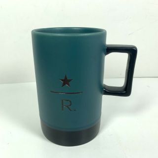 Starbucks Reserve Dark Blue Teal 12oz Coffee Mug Thailand 2017 Rare Star R