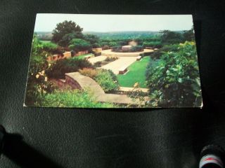Vintage Postcard - Will Rogers Memorial Garden & Tomb,  Claremore,  Oklahoma
