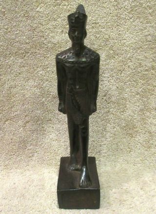 8 " Tall Standing Amun - Ra King Of Gods Egyptian Statue Figure - Resin - Rare