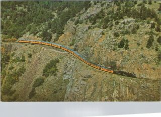 Vintage Chrome Postcard,  Denver And Rio Grand Railroad,  Silverton,  Co