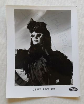 Lene Lovich Signed 8x10 Press Photo (no Mans Land,  1982) Stiff Records