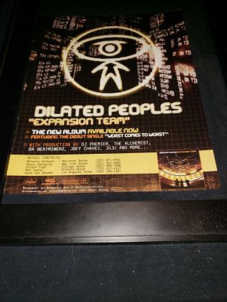 Dilated Peoples Expansion Team Rare Radio Promo Poster Ad Framed
