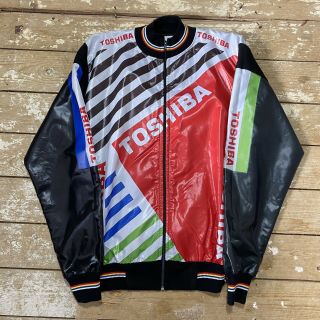 Vtg 80’s Toshiba Cycling Jacket Made In Belgium Winter Rare Eu 50 - 40”