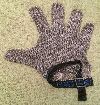 Us Mesh Large Chain Mail Glove Collectible Rare Butchers Armor Prop Horror