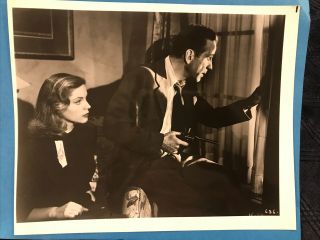 Lauren Bacall & Humphrey Bogart 8x10 Vintage Movie Photo Big Sleep 1960’s
