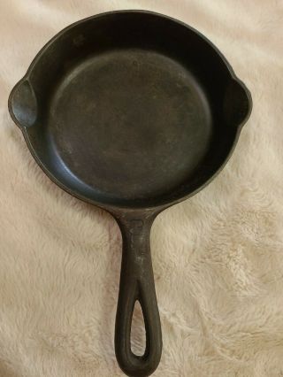 Rare Vintage Griswold 3 709 B Cast Iron Skillet Small Logo