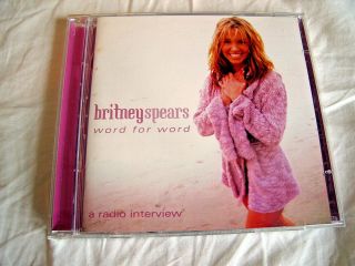 Britney Spears - Word For Word - A Radio Interview - Rare 2000 Usa Promo 2 - Cd Ex