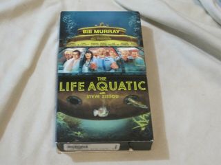 The Life Aquatic With Steve Zissou (2005) Vhs Tape Bill Murray Wes Anderson Rare