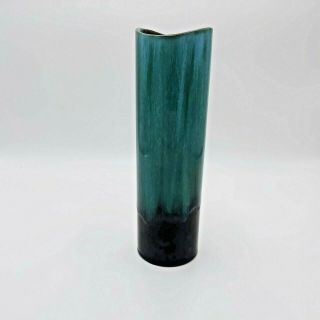 , Rare Blue Mountain Pottery Large Vase - Canada - 11 " Tall 3 - 1/4 " Diameter