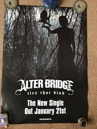 Rare Alter Bridge Blackbird / Ties That Bind Promotional Poster From Concert