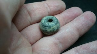 Very Rare And Stunning Celtic/roman Heavy Bronze Bead Or Spindal Whorl L479
