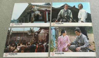 Invincible Sword - Jimmy Wang Yu Rare Hong Kong Movie Lobby Cards Golden Harvest