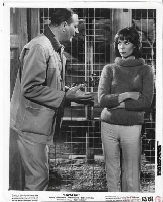 Movie Photo,  John Wayne And Elsa Martinelli,  Hatari,  1962