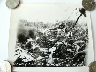 Orig 1945 Photo Crashed Usaaf B - 29 Bomber 61712 Tinian Marianna Island Wwii