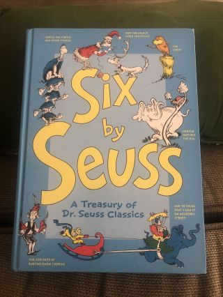 Six By Seuss Classic Series By Dr.  Seuss (1991,  Hardcover) Discontinued,  Rare