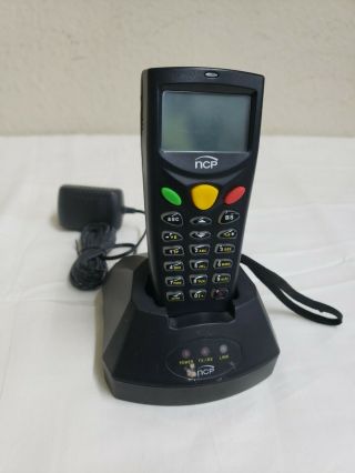 Ncp 8001 Terminal - C Scanner With Power Supply & Cradle Unique & Rare