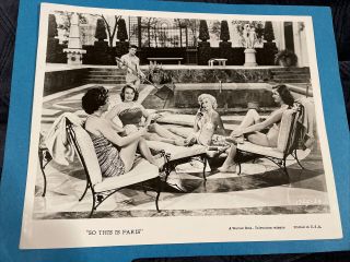 So This Is Paris 8x10 Vintage Movie Still Photo 1970’s Sexy Actresses Pictured