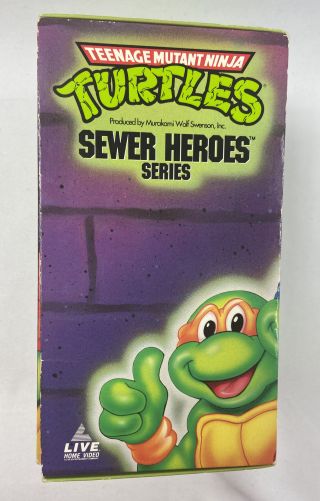 TMNT Teenage Mutant Ninja Turtles Sewer Hero Series VHS Complete Box Set Rare 3