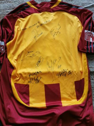 Rare Multi Signed Galatasaray Football Home Shirt Jersey 2006 - 07 Size L Large