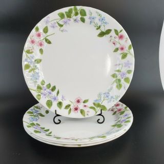 Corelle Delicate Array 10 1/4 " Dinner Plates Set Of 4 Rare Discontinued Floral
