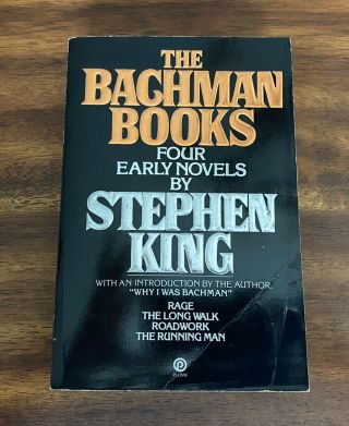 The Bachman Books By Stephen King (1985,  1st Plume Trade Paperback) Oop - Rare
