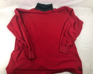 Vintage Polo Country Ralph Lauren Red Line Turtleneck Rare 90s Cut Tag