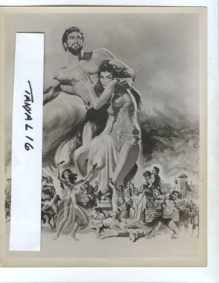 Steve Reeves Handsome Muscle Beefcake " Hercules " 1959 Publicity