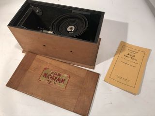 Rare Vintage Antique Wood Eastman Kodak Developing Tank Film Processing Camera