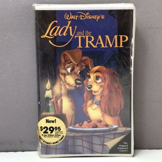 Disney Lady & Tramp Betamax Vhs Tape Black Diamond Classic Rare Beta