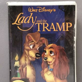 Disney LADY & TRAMP BETAMAX VHS Tape Black Diamond Classic RARE Beta 3