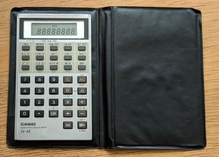 Rare Casio Fx 68 Credit Card Size Scientific Calculator Fx68