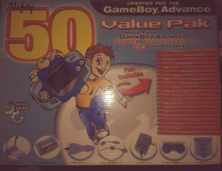Gameboy Advance Accessories Rare Dreamgear Nifty 50 Value Pak Complete
