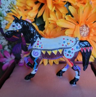 Rare The Trail Of Painted Ponies Jeweled Gift Box Prairie Horizon