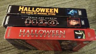 Halloween:DEMO TAPE SCREENERs (VHS) Rare Promo Resurrection,  H2O,  Curse of MM 2