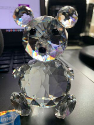 Rare Swarovski Silver Crystal Bear Large 7637nr75 7637 Nr 75 Euc Must Own