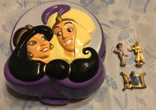 Vintage ‘95 Bluebird Polly Pocket Disney Princess Jasmine Aladdin Compact Rare